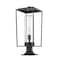 Z-Lite Sheridan 1 Light Outdoor Pier Mounted Fixture, Black And Seedy 594PHBR-533PM-BK - alternate 6